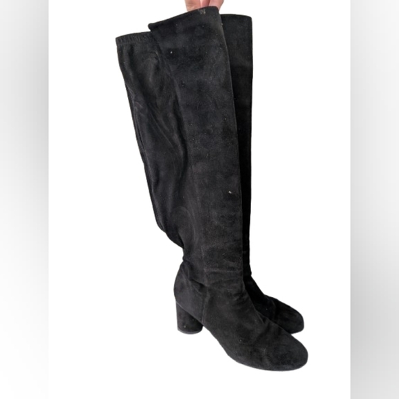 Stuart Weitzman Shoes Eloise Tall Black Riding Boots Pull On